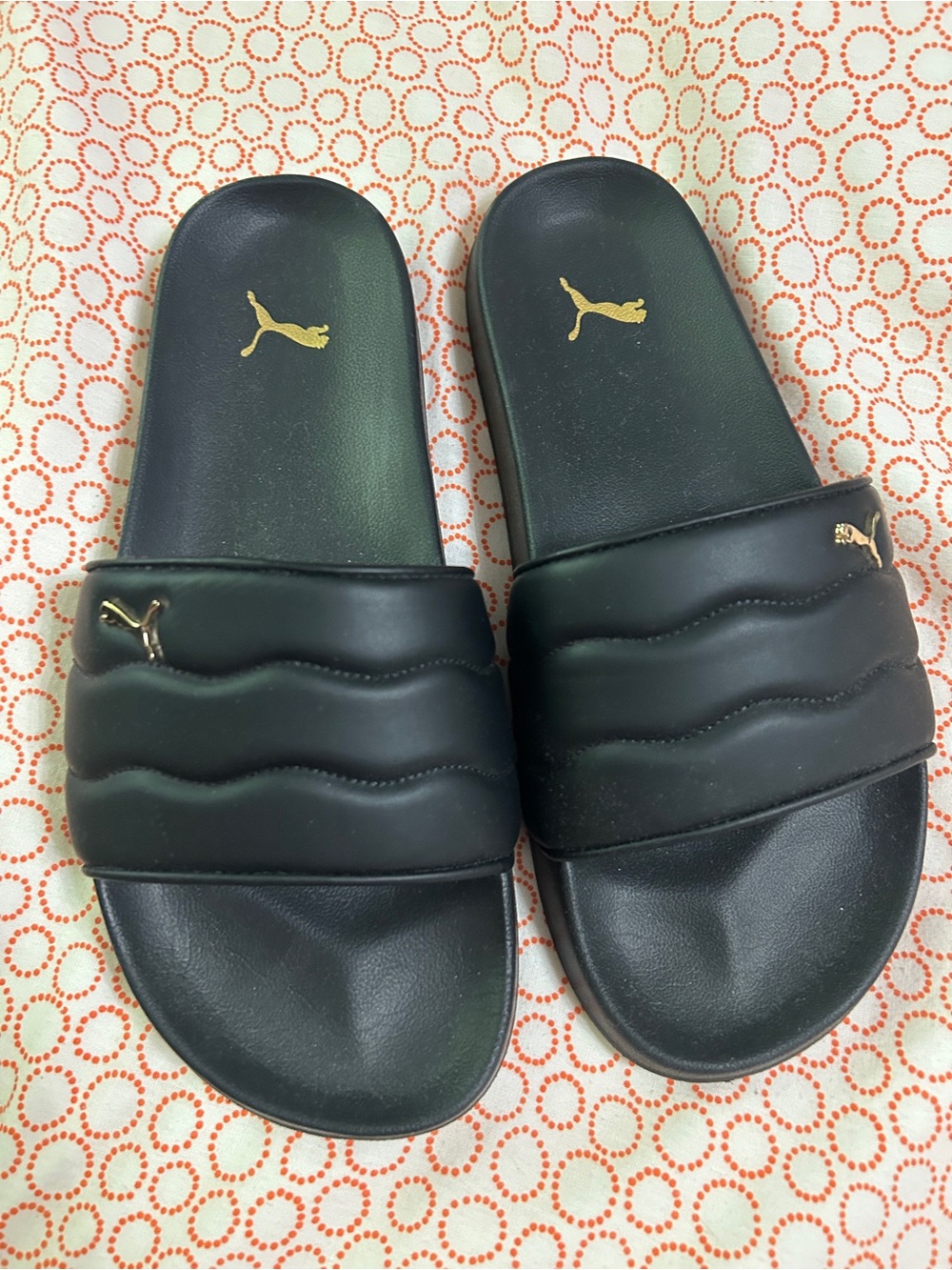 Puma Black Slide Sandals